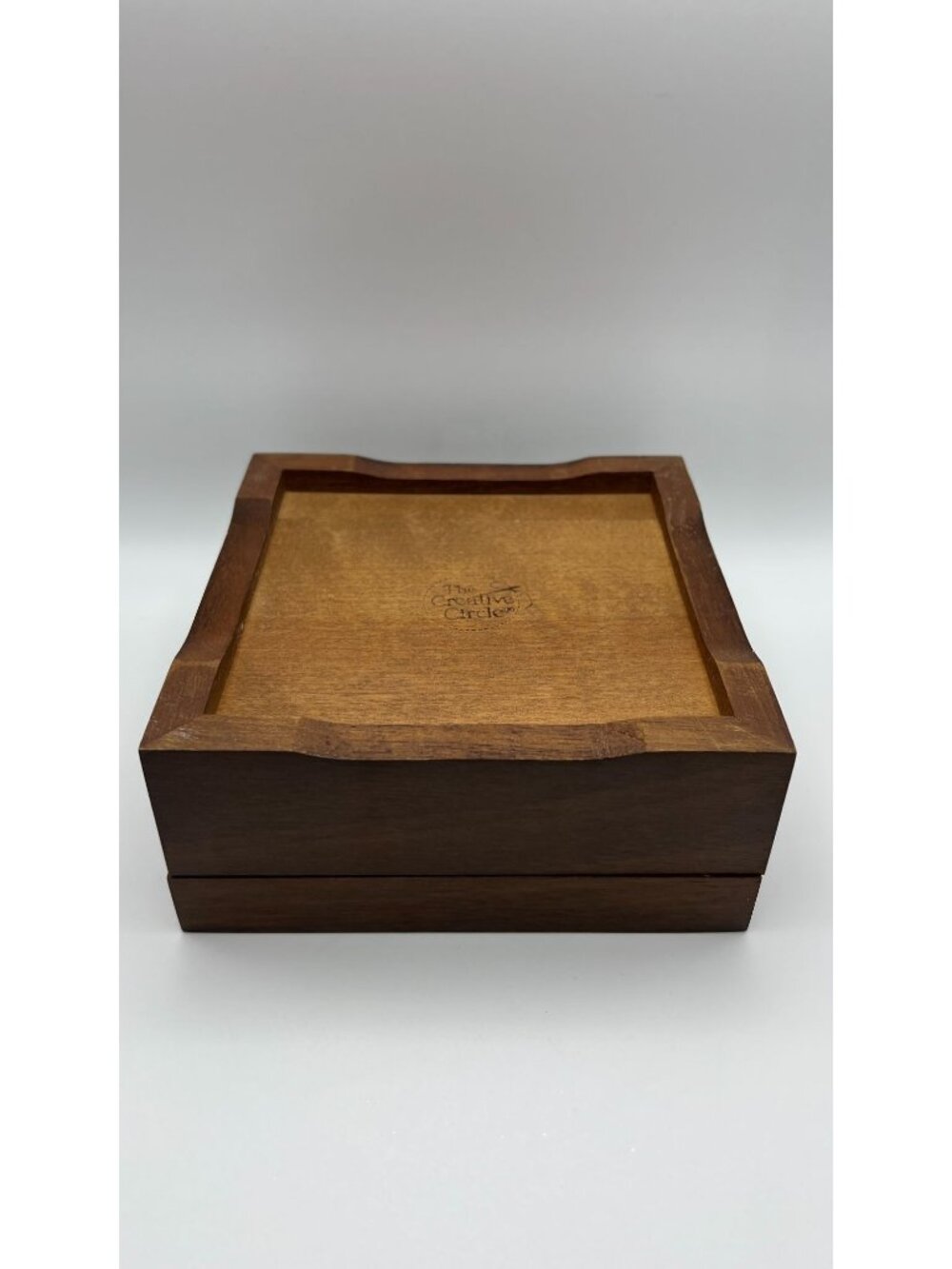Wooden Keepsake Box With Velvet-Lined Interior By The Creative Circle - Empty - Picture 3 of 4